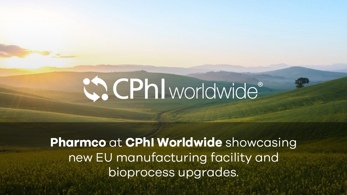 Pharmco at CPhI Worldwide showcasing new EU manufacturing facility and bioprocess upgrades