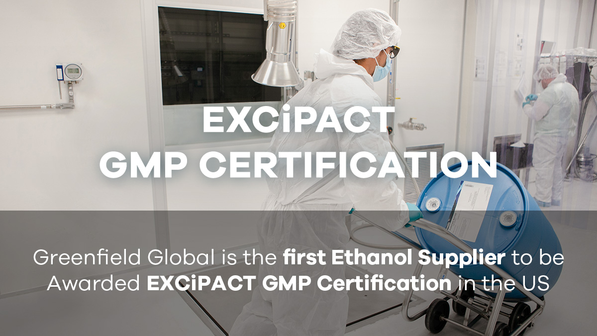 Greenfield Global in Brookfield, Connecticut, Receives EXCiPACT GMP Certification